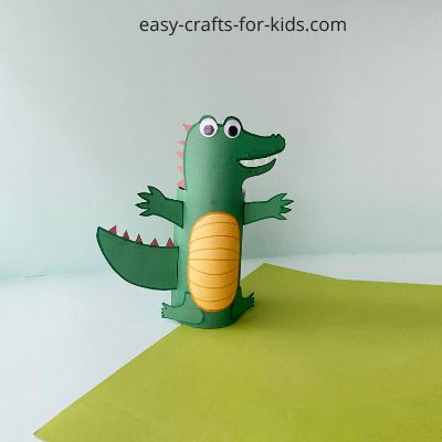 Toilet Paper Roll Alligator Craft