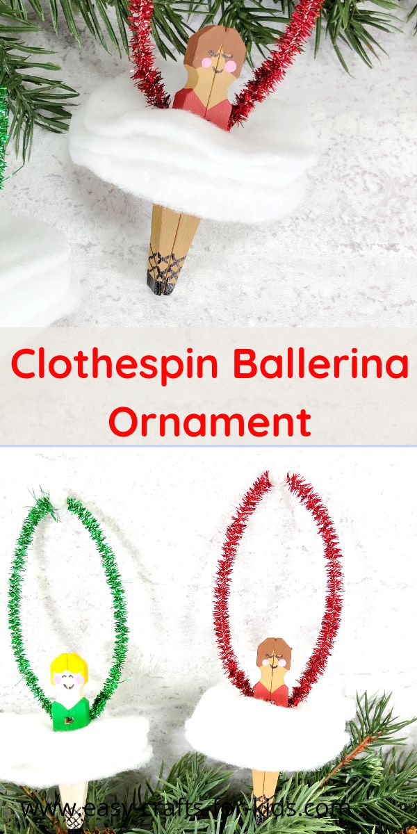 Ballerina Christmas Ornament Craft
