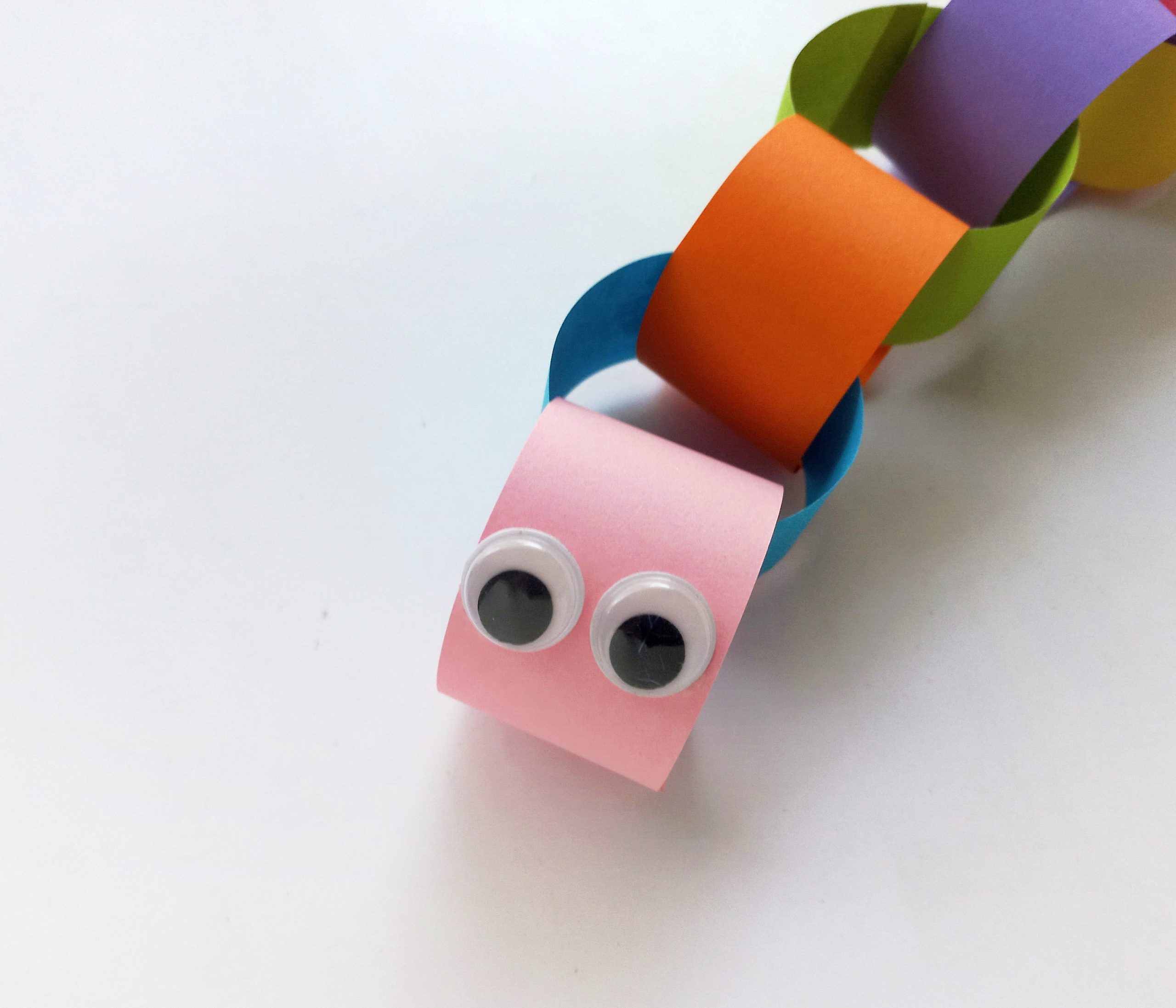 caterpillar preschool spring craft