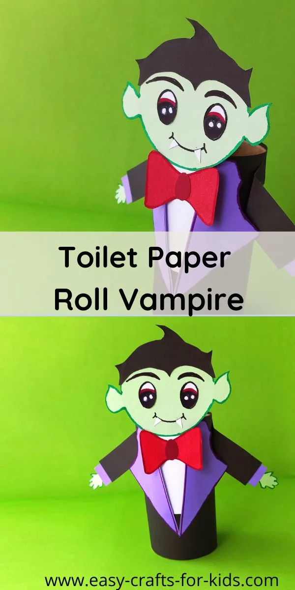 Dracula Craft with Toilet Paper Roll