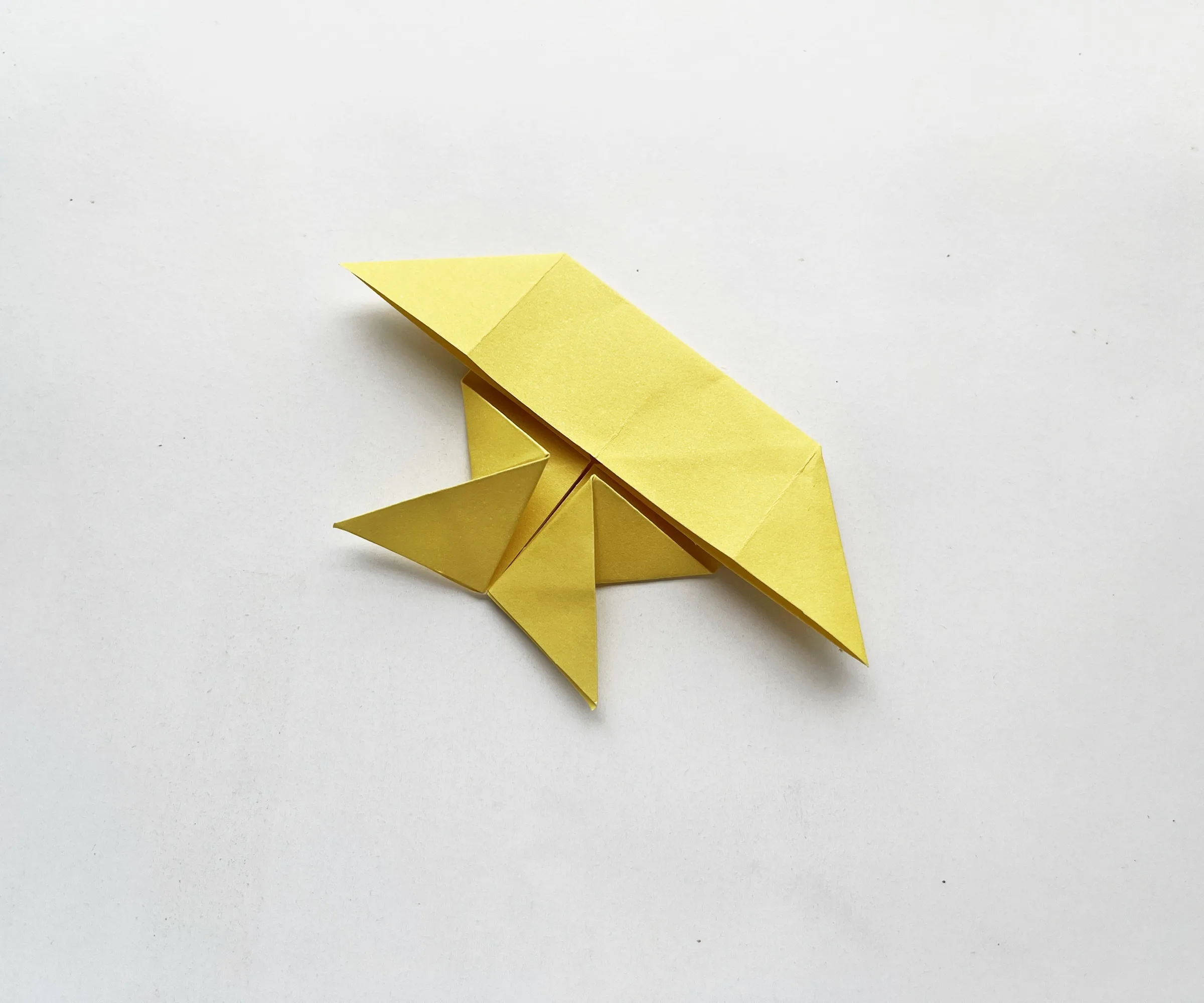 origami fish craft process