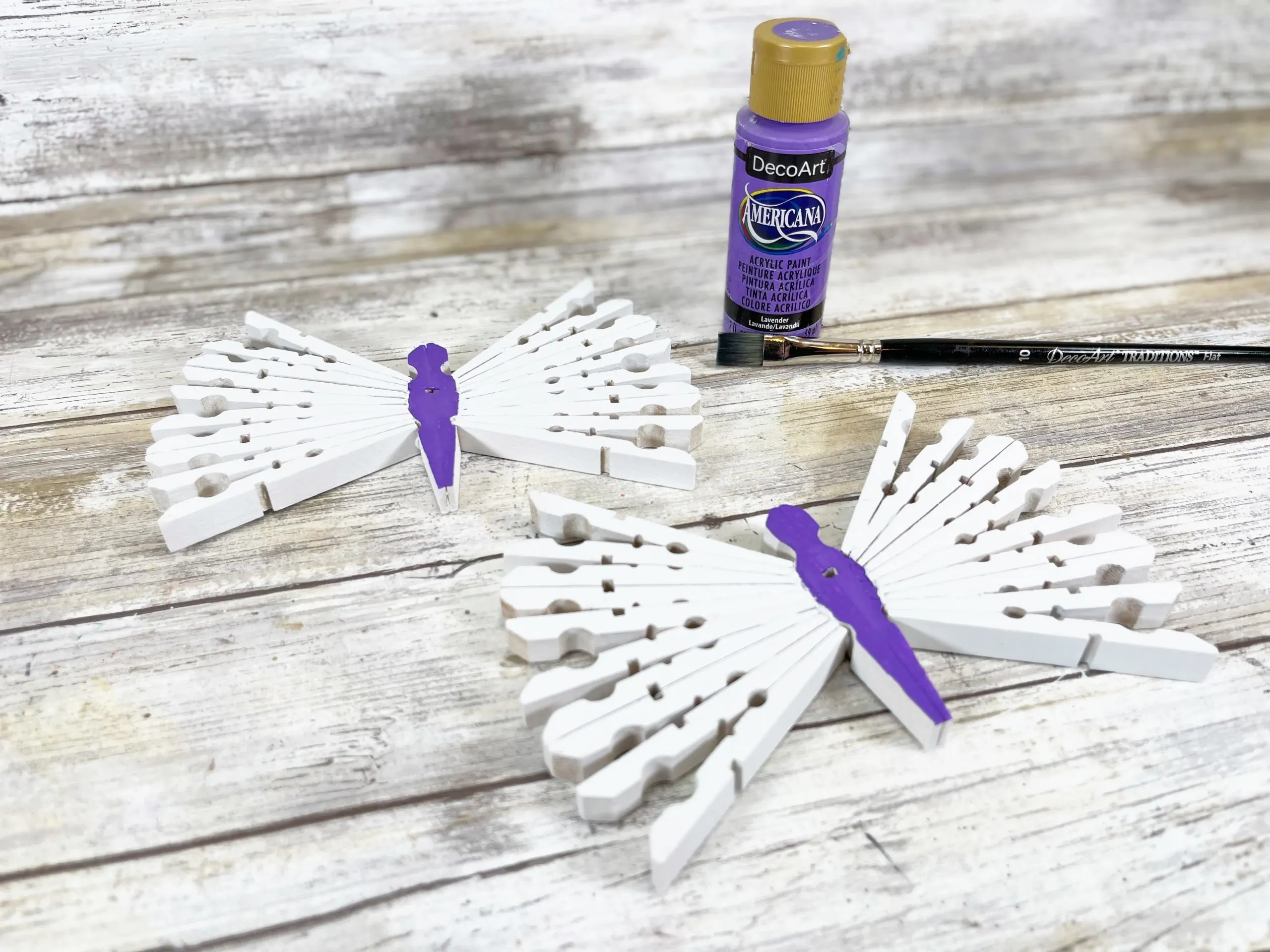 clothespin butterfly craft tutorial