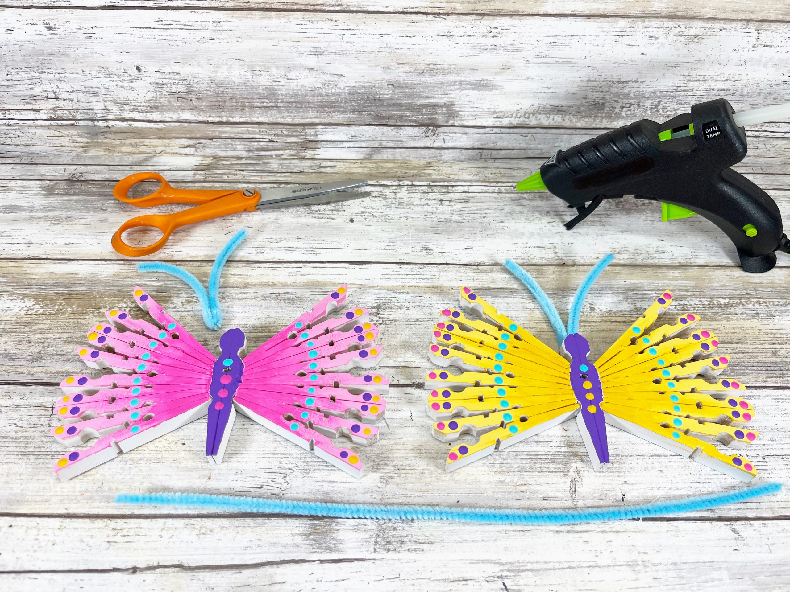 clothespin butterfly craft for kids