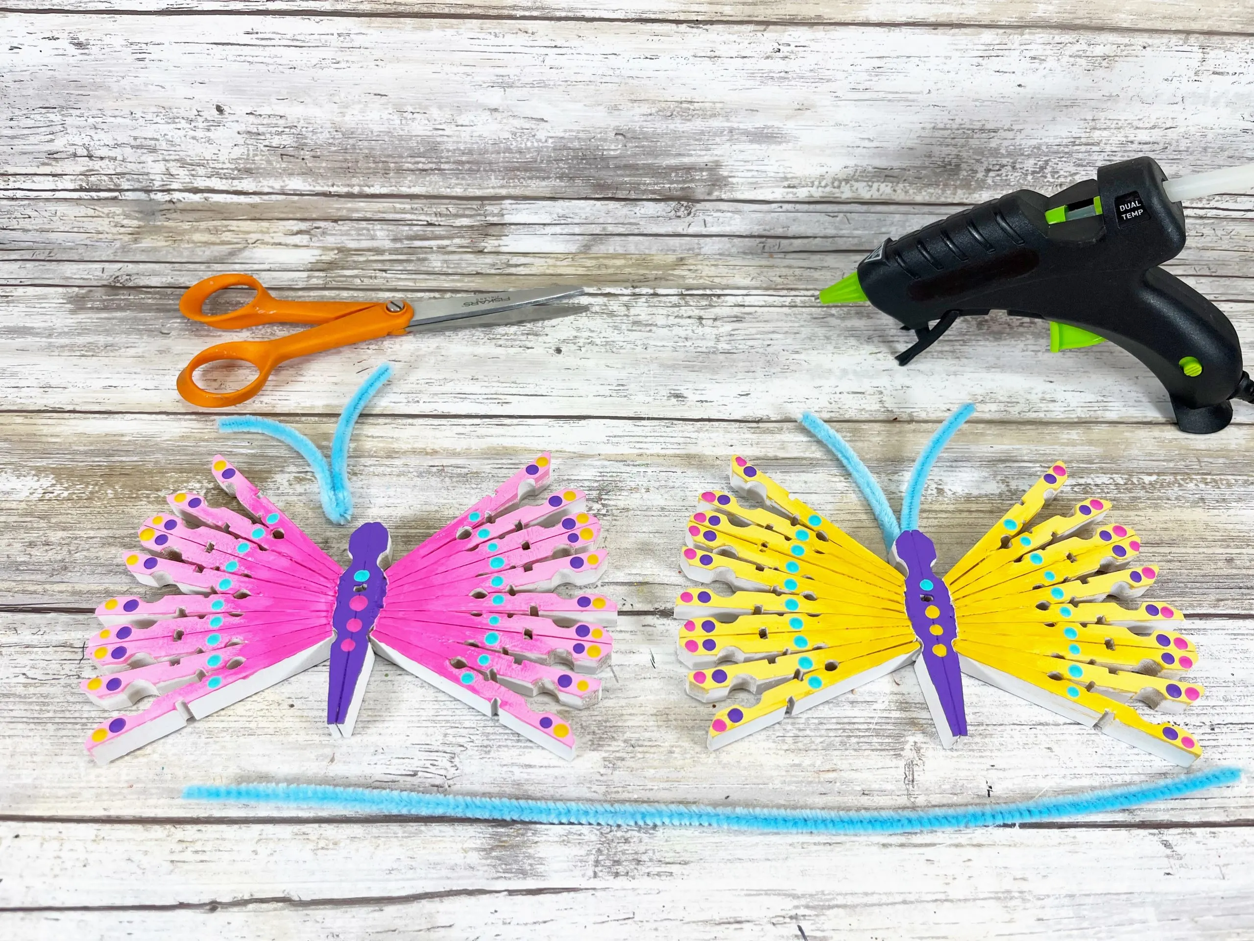 clothespin butterfly craft for kids