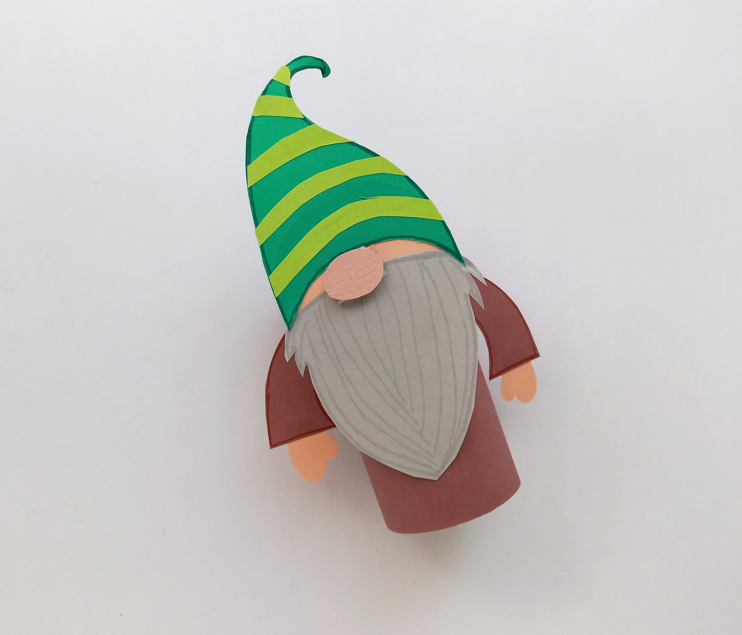 gnome craft with toilet paper roll