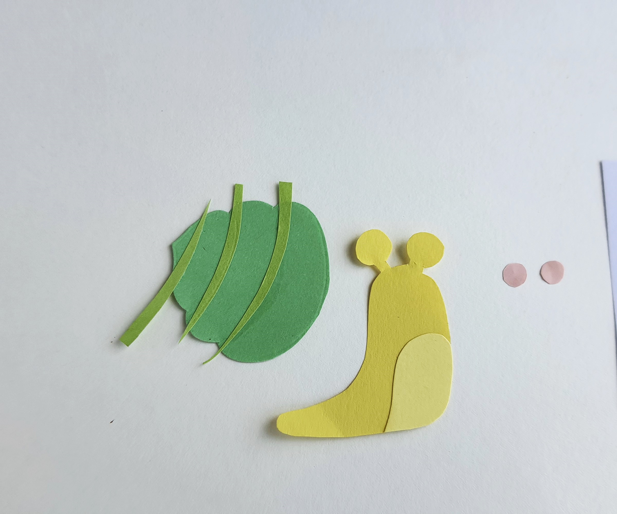 how to make a snail bookmark