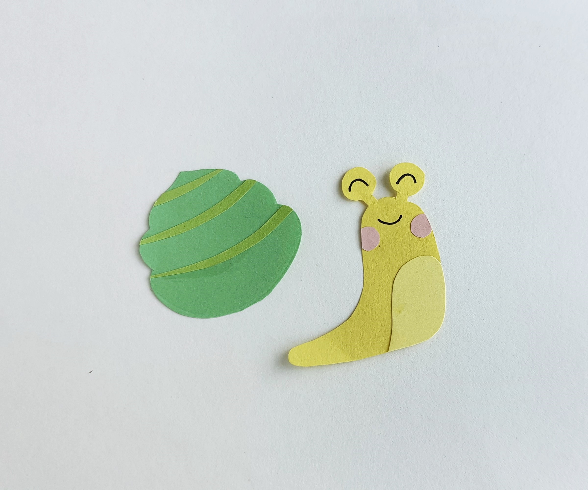 paper snail bookmark craft procedure