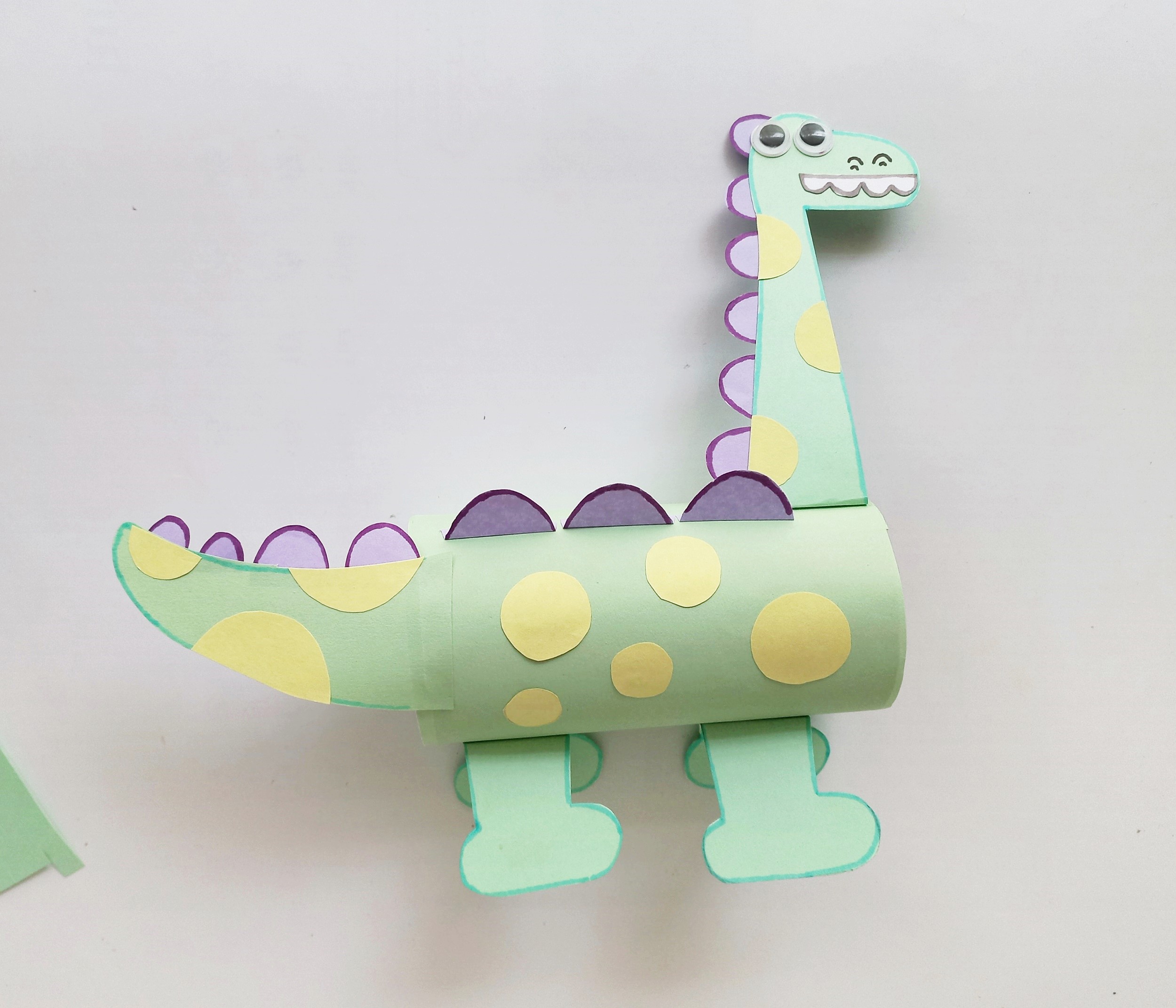 brachiosaurus step by step craft procedure