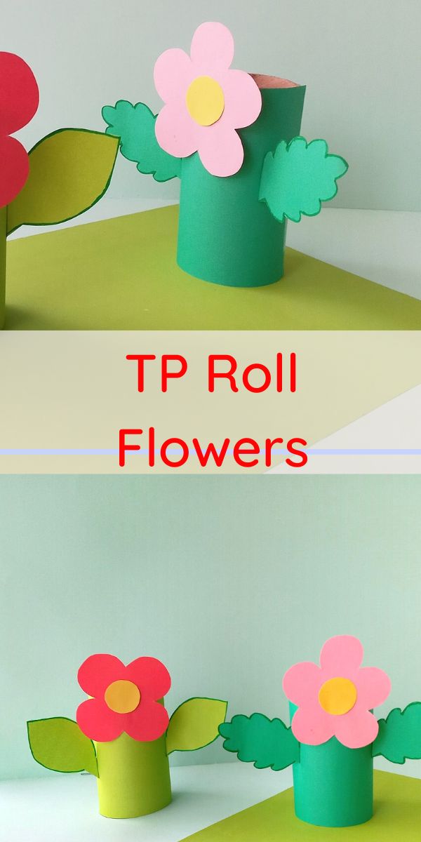 Toilet Paper Flower Craft