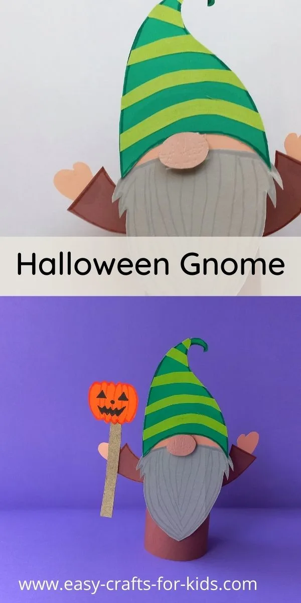 Toilet Paper Roll Gnome for Halloween