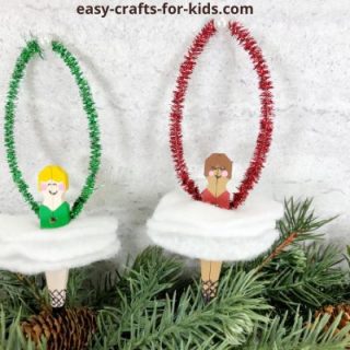 clothespin ballerina craft for kids