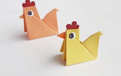 origami hen craft