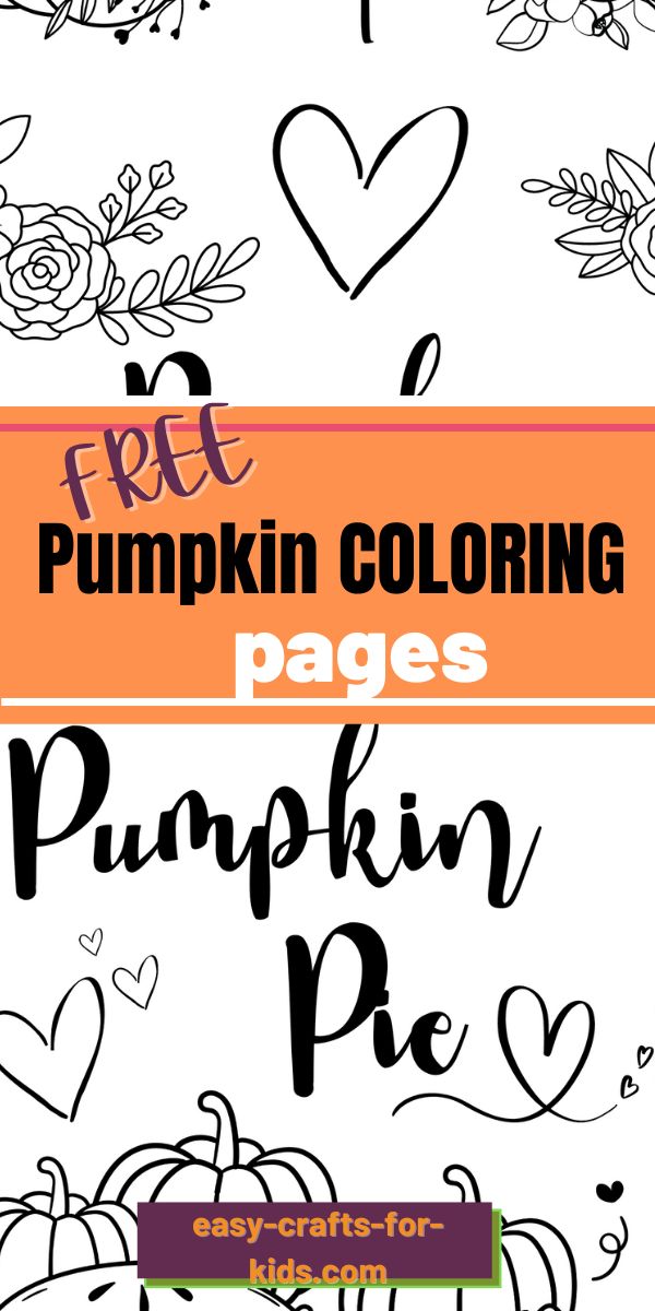 Cute Pumpkin Coloring Pages for Kids