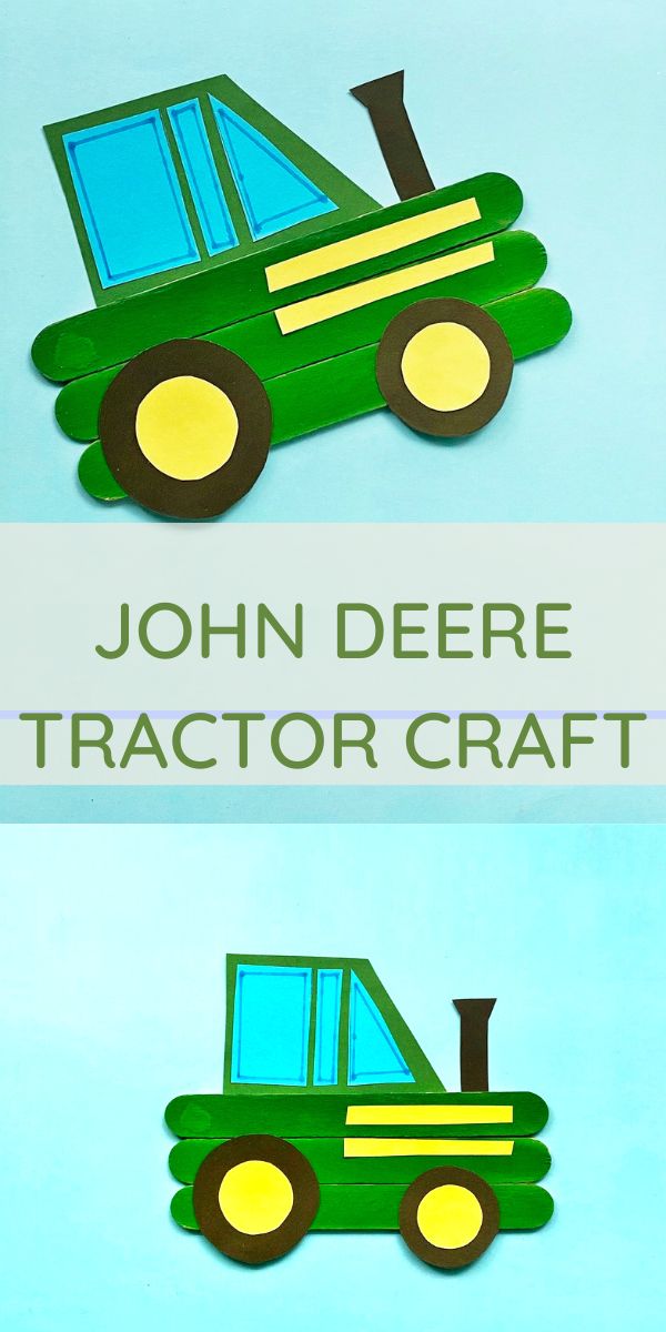 John Deere Tractor Craft for Kids