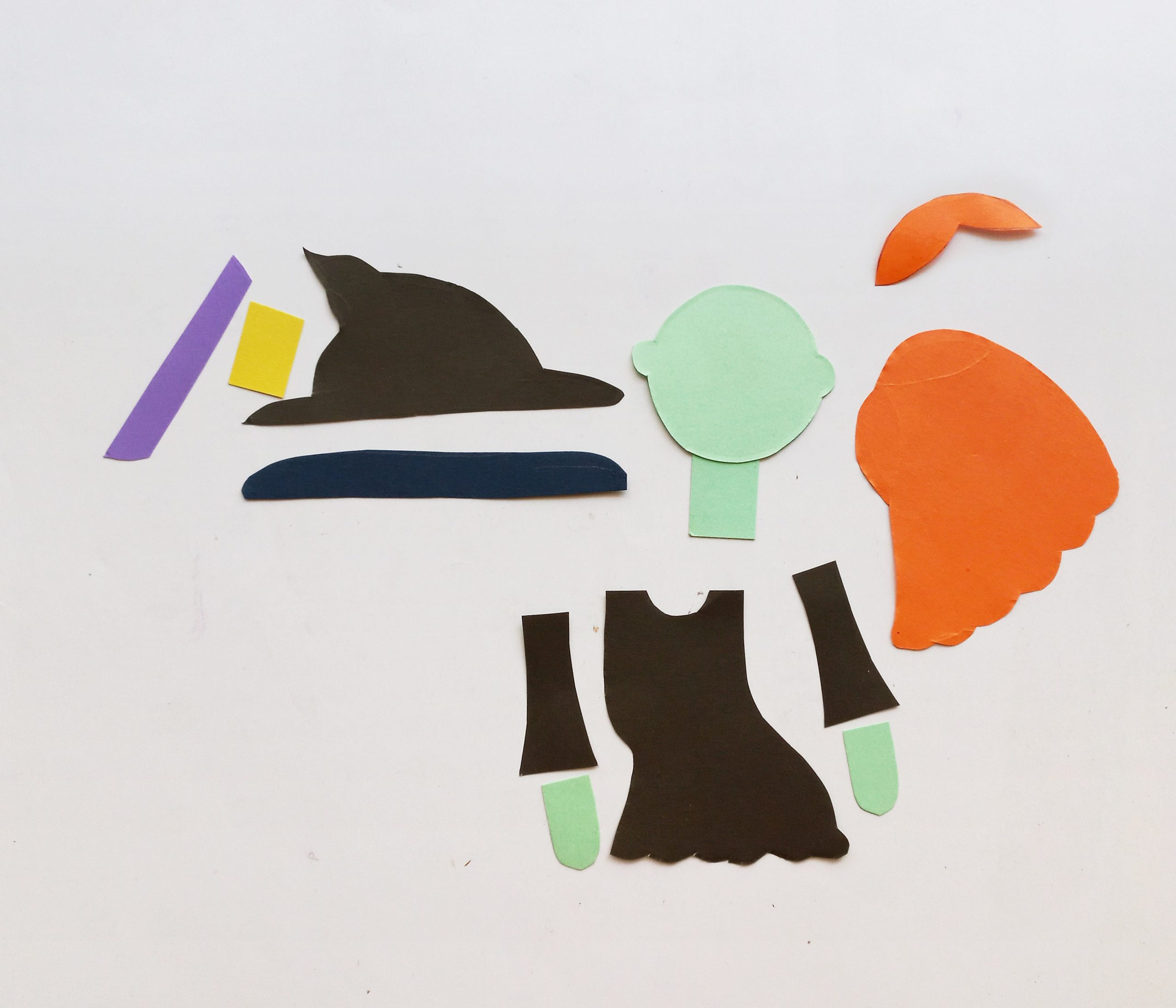 witch pop up card supplies