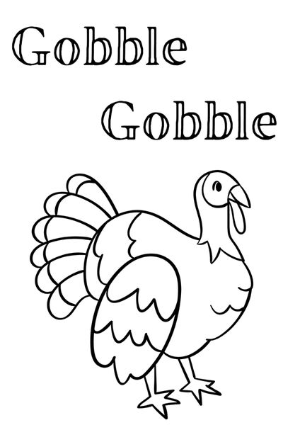 Thanksgiving Turkey Coloring Pages for Kids