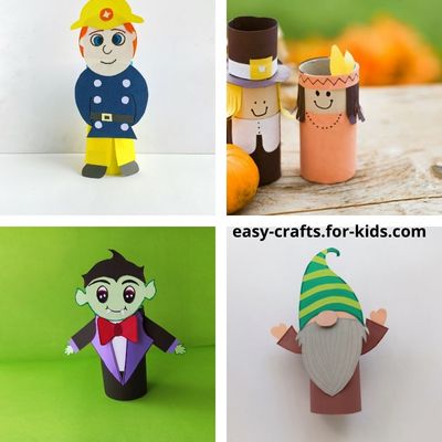 how to make people crafts out of toilet paper rolls