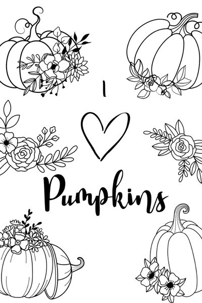 pumpkins coloring page