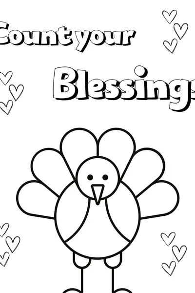 turkey coloring page for preschool