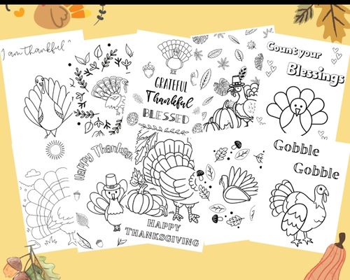 Turkey Printable coloring pages