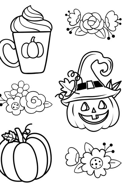 pumpkin Halloween coloring page