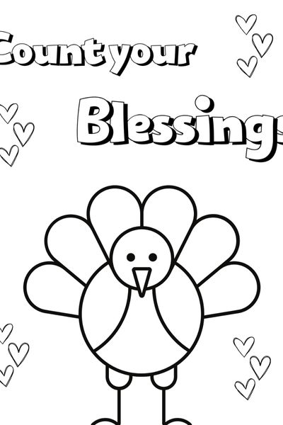 turkey coloring page for preschool