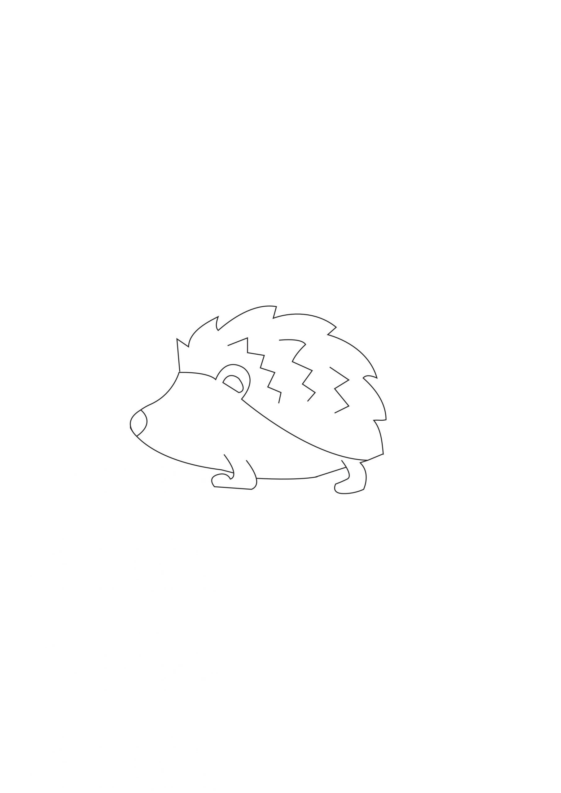 how to draw hedgehog spikes