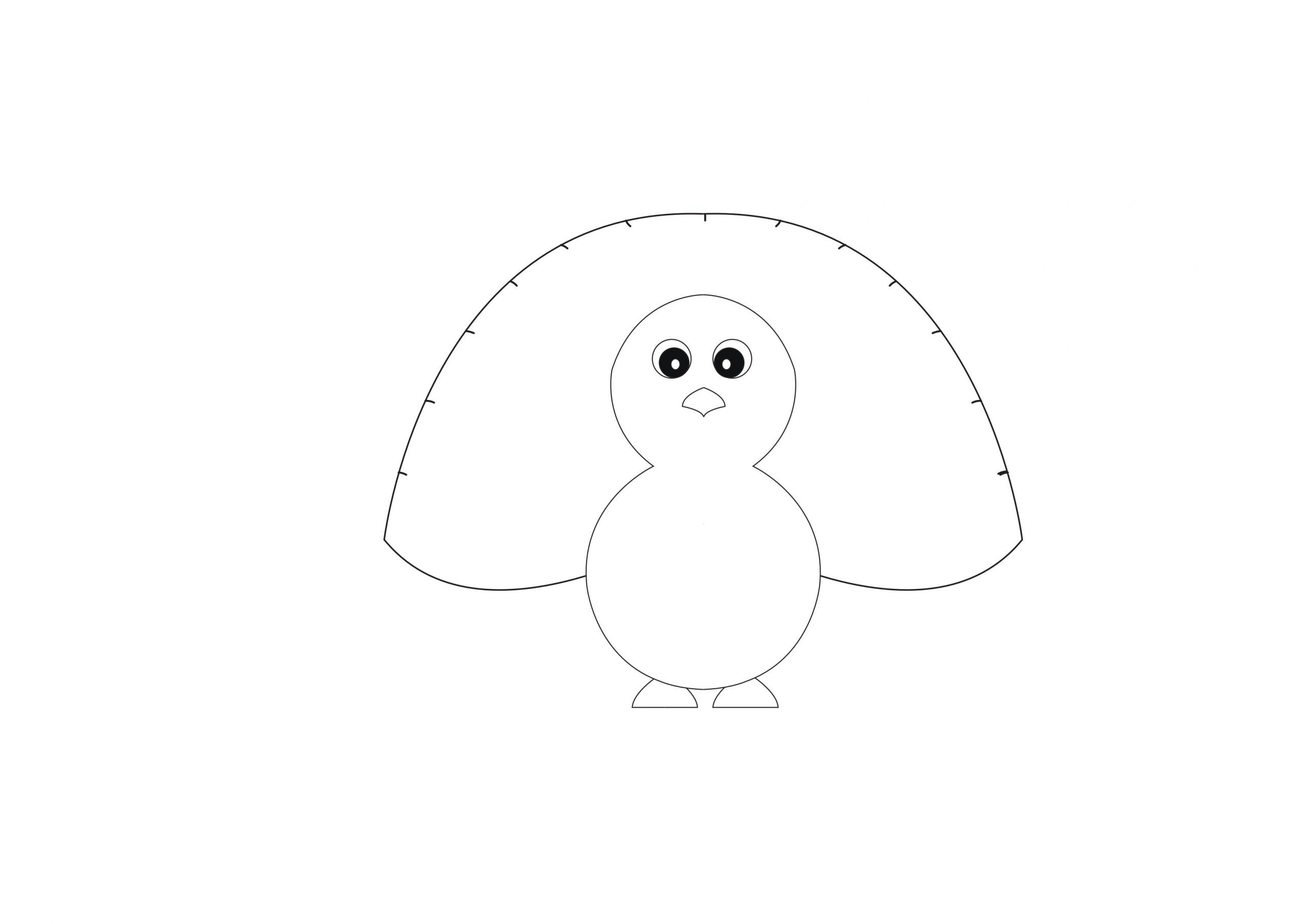 turkey sketch easy