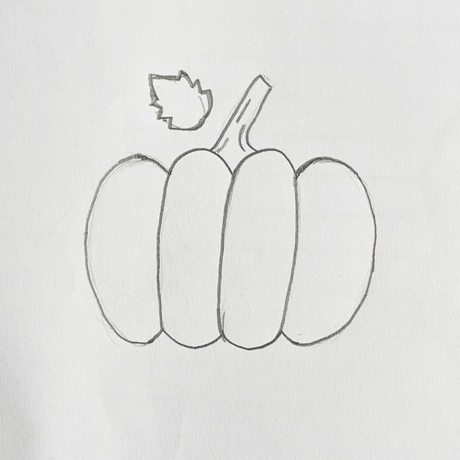 how to draw a pumpkin for kids