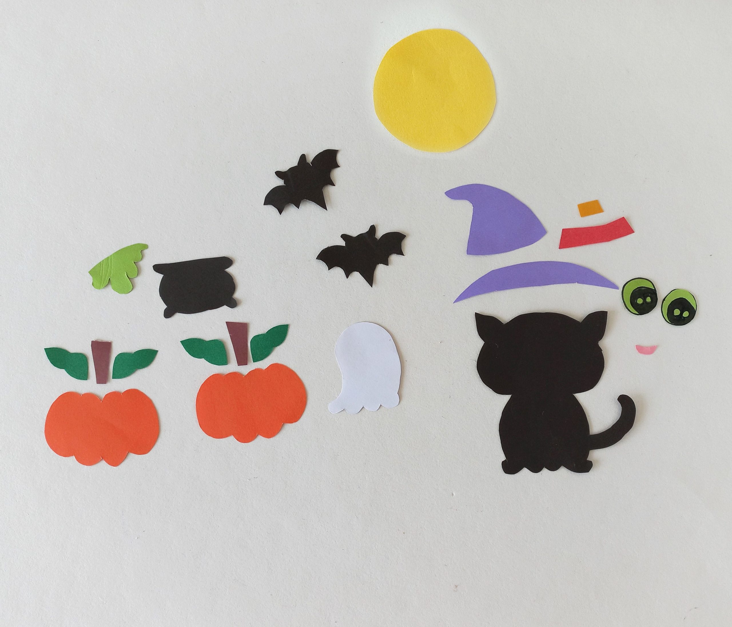 halloween cat card supplies