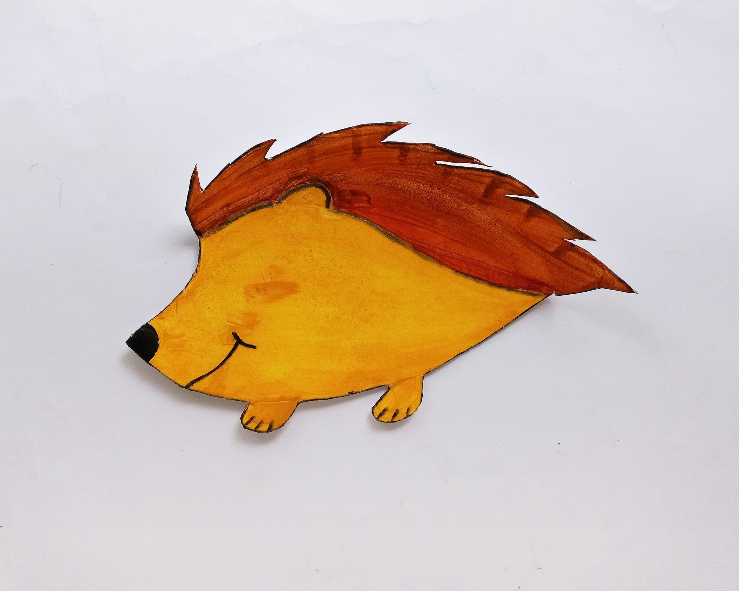 paper hedgehog craft activity