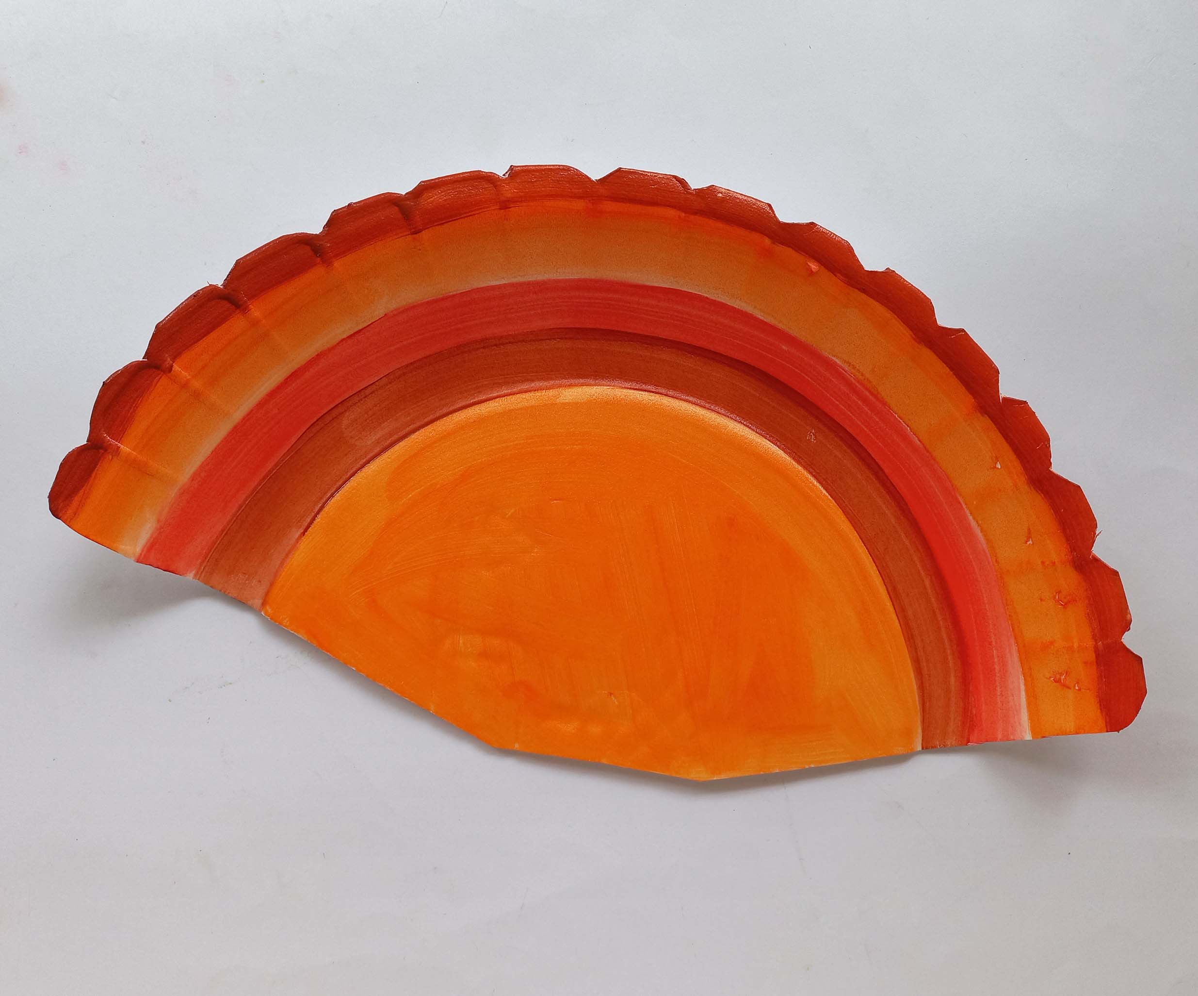 how to make a turkey from a paper plate