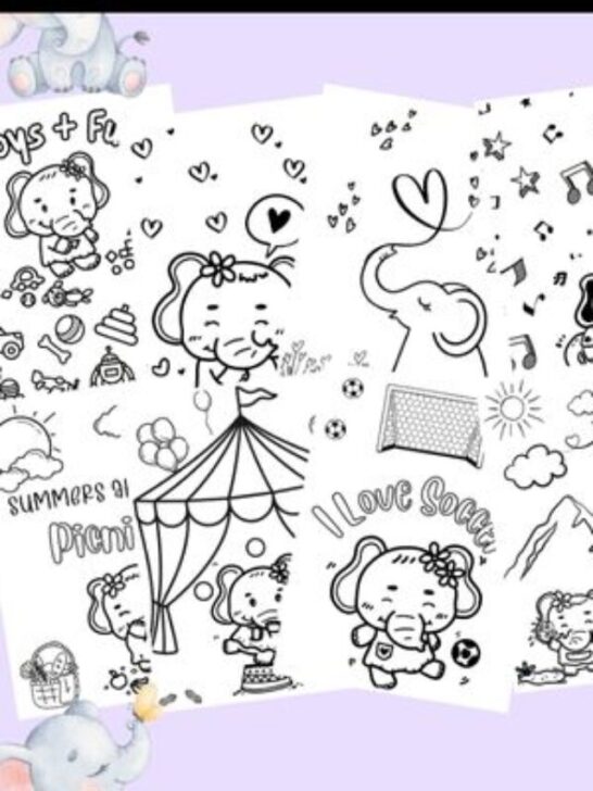Elephant Printable coloring pages