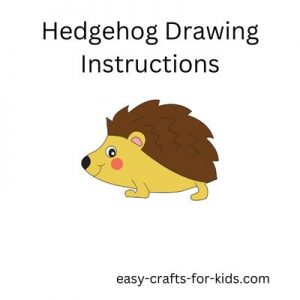 easy hedgehog picture to draw 