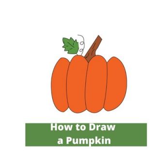 how to draw a pumpkin easily