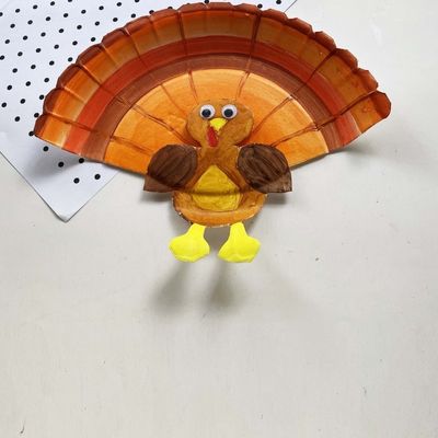 turkey paper plate craft