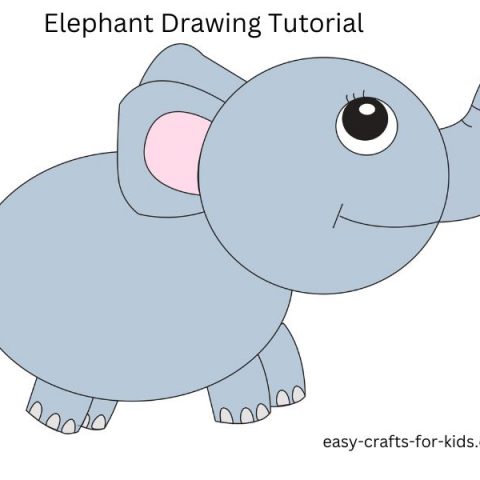 Elephant Drawing easy