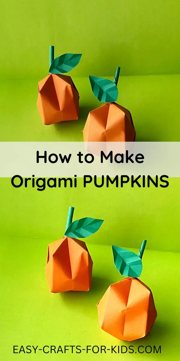 How to Make an Origami Pumpkin 3D