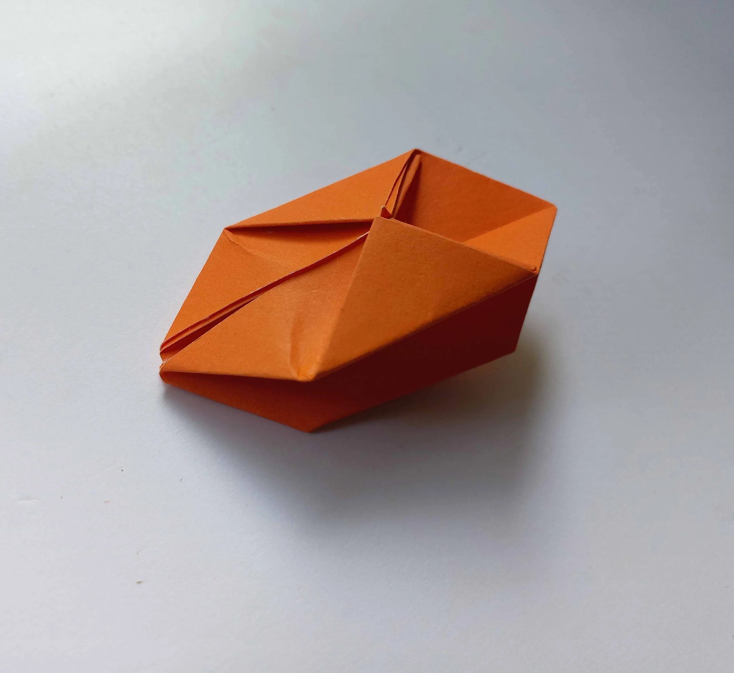3d origami Halloween pumpkin