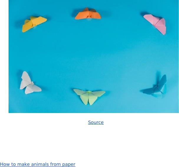 paper animals for youngsters