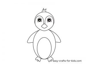 how to draw a penguin body