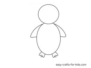 how to draw a penguin cute