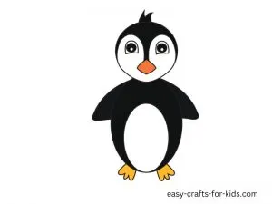 how to draw a penguin easily for kids