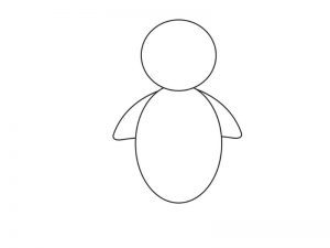 how to draw a penguin for kids