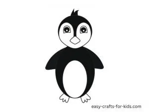 how to draw a penguin in color