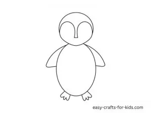 how to draw a penguin realistic