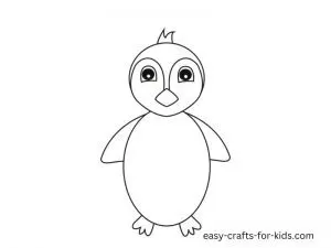 how to draw a realistic penguin