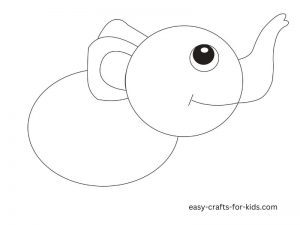 how to draw an elephant for kids