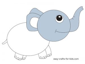 how to draw an elephant in color