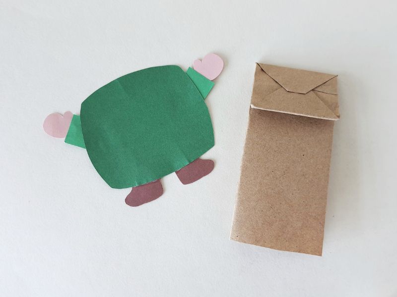 paper bag gnome puppet craft instructions